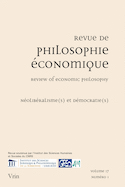 Revue de philosophie économique, v. 17, no 01